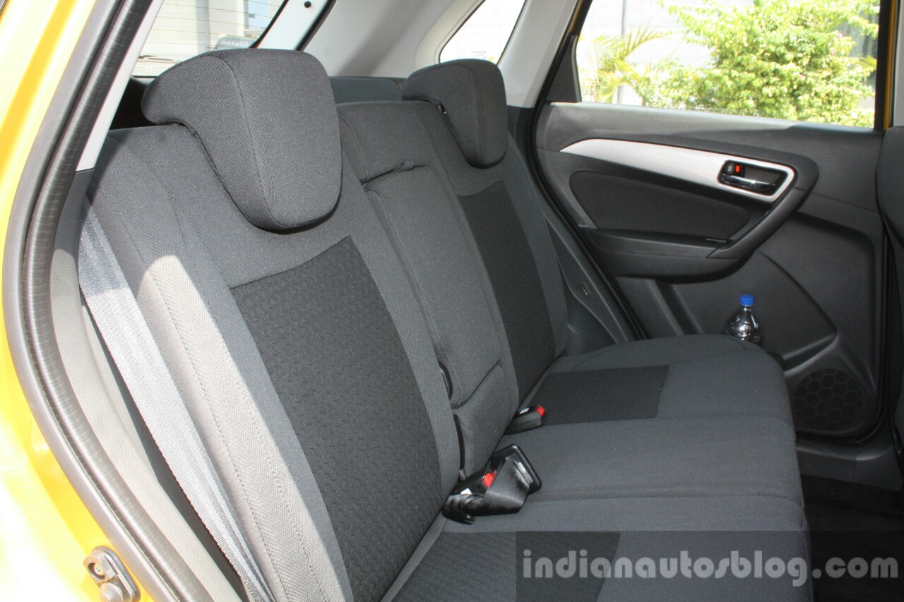 Maruti Vitara Brezza rear seat First Drive Review