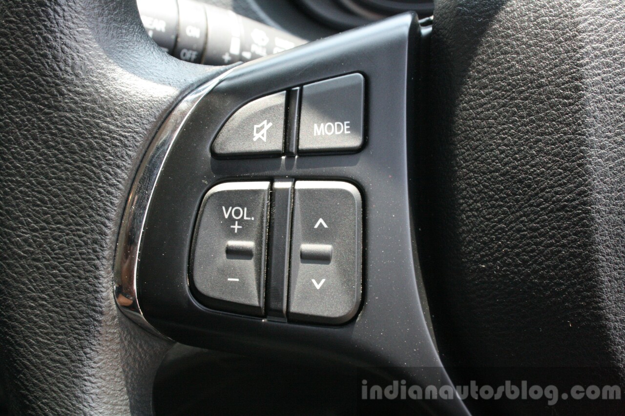 Maruti Vitara Brezza steering left spoke First Drive Review