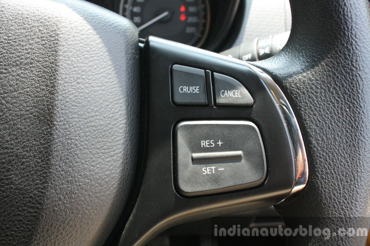Maruti Vitara Brezza steering right spoke First Drive Review