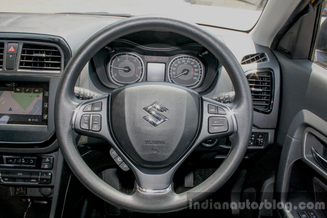 Maruti Vitara Brezza steering wheel First Drive Review