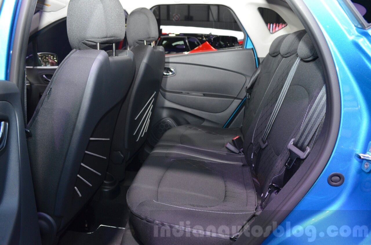 Renault Captur rear seat at the 2016 Geneva Motor Show