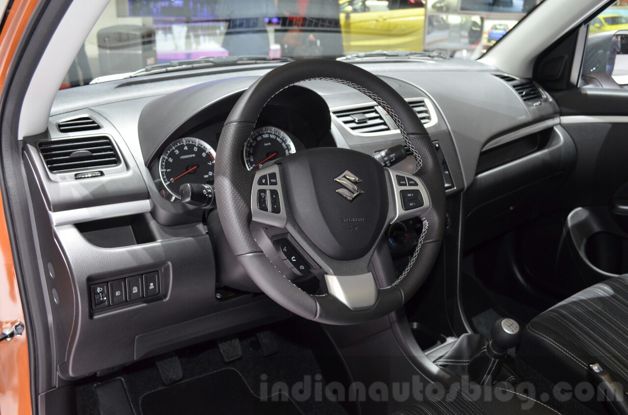 Suzuki Swift Special Edition steering wheel at 2016 Geneva Motor Show