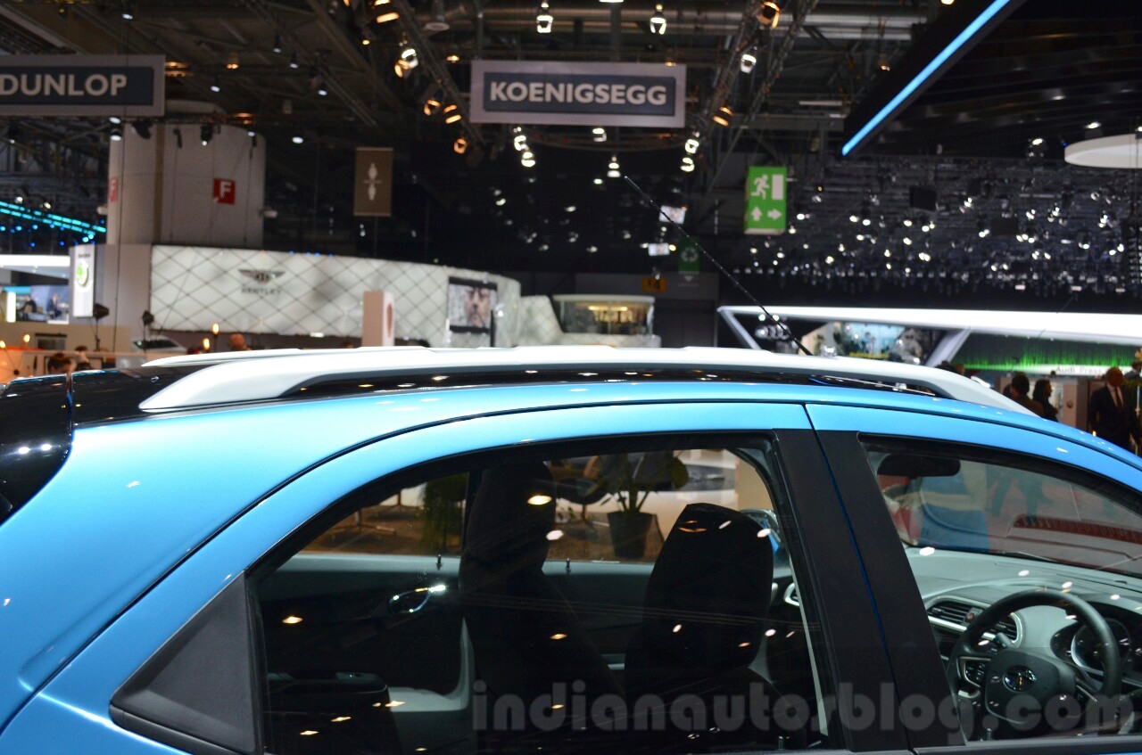 Tata Tiago roof rail at Geneva Motor Show 2016