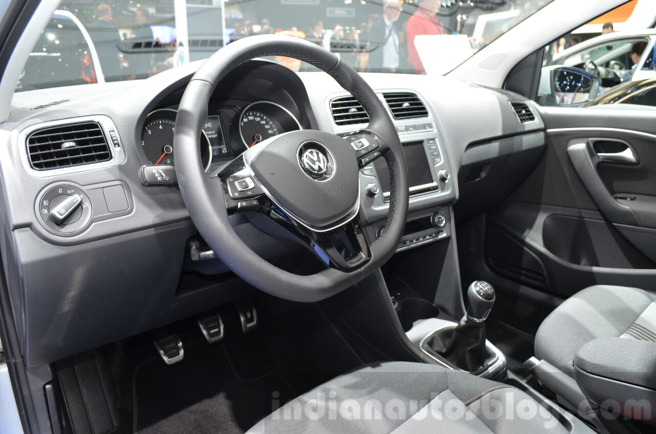 VW Polo Allstar steering wheel at the 2016 Geneva Motor Show
