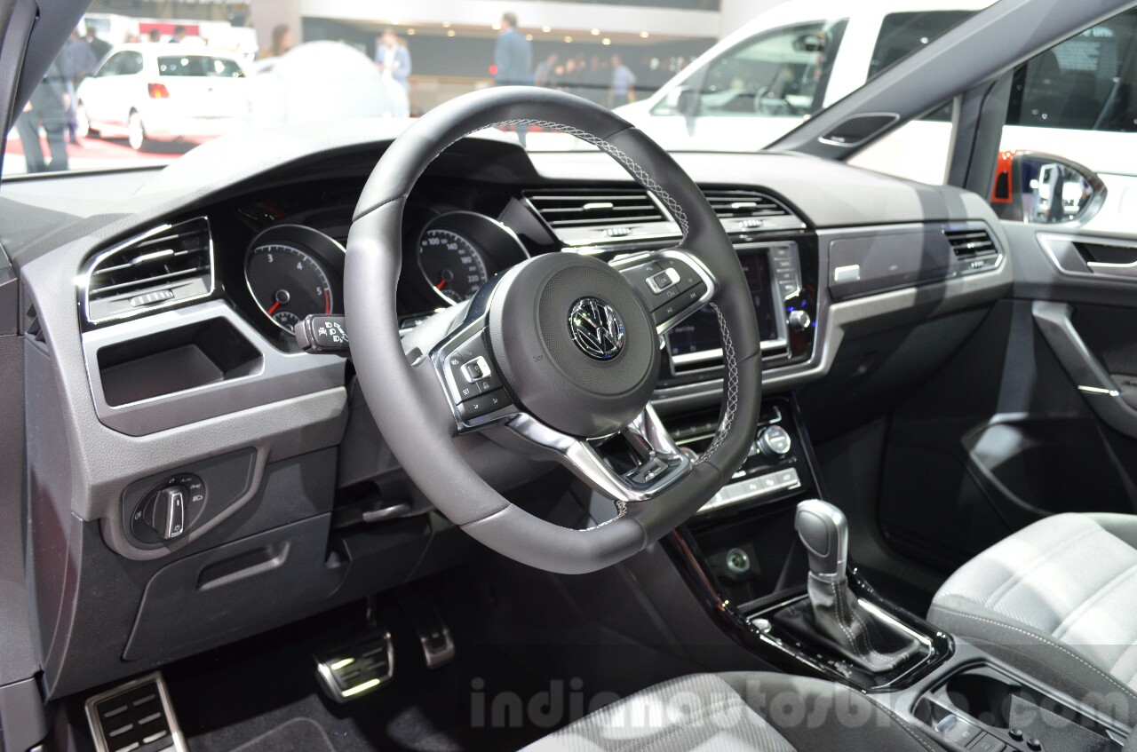 VW Touran R-Line interior at the 2016 Geneva Motor Show Live