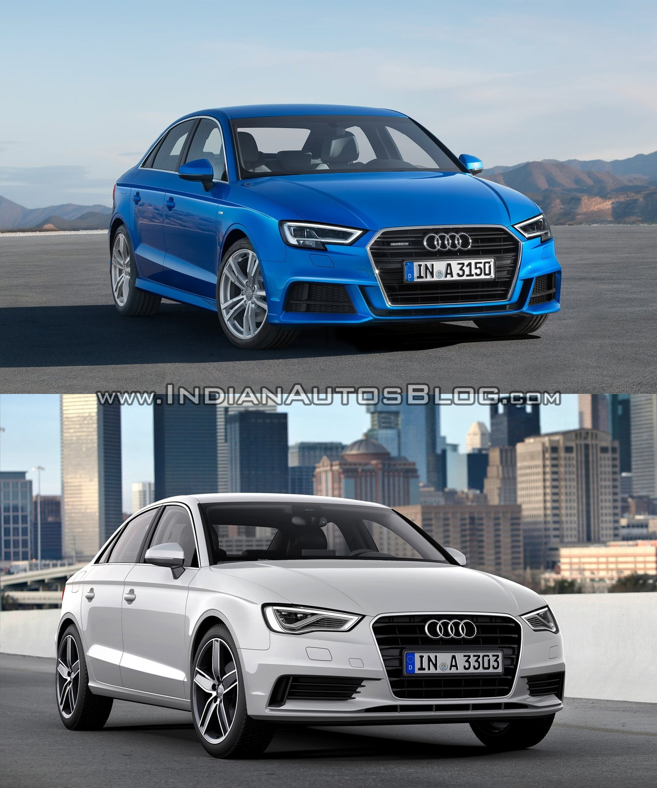 2016 Audi A3 Sedan vs. 2013 Audi A3 Sedan exterior