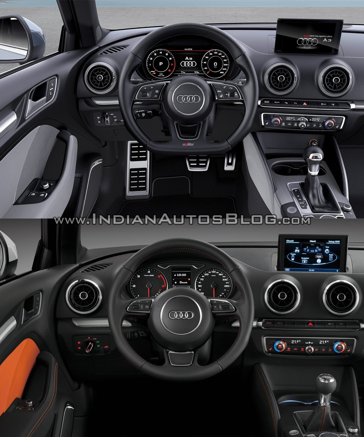 2016 Audi A3 hatchback (facelift) – Old vs. New