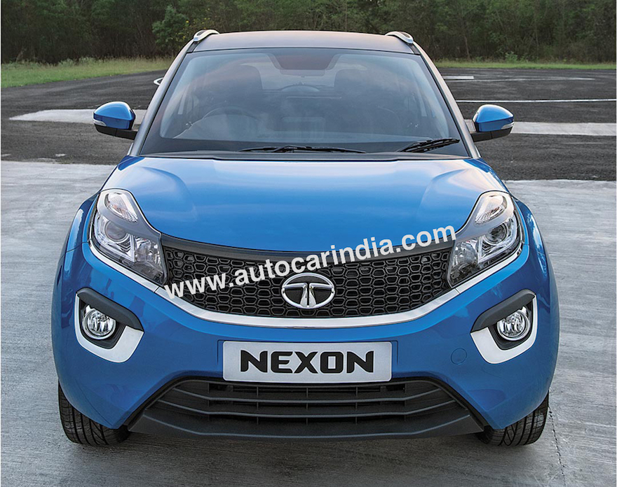 Tata Nexon front close detailed images