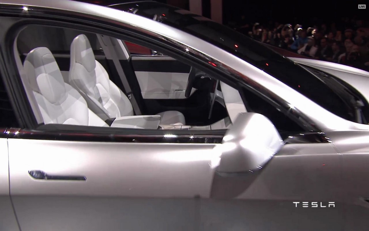 Tesla Model 3 interior front seats