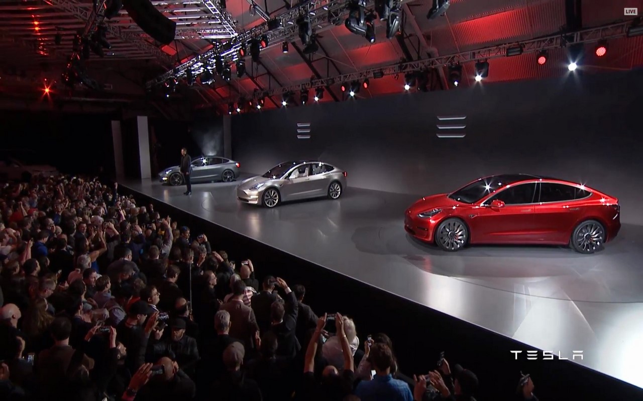Tesla Model 3 unveiling event