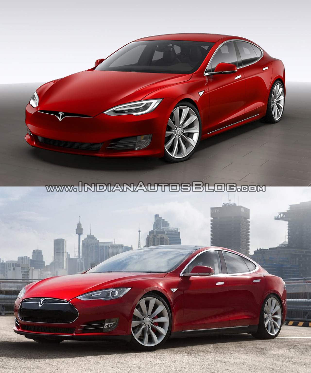 Tesla Model S old vs. new comparision