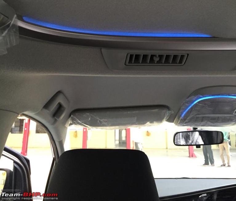 Toyota Innova Crysta 2.4 V ambient lighting spied at 