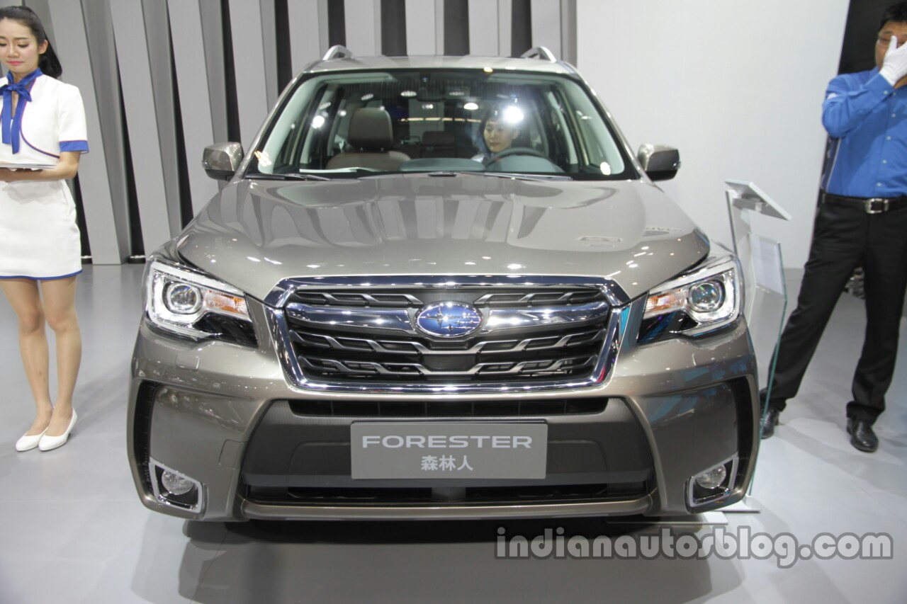 2016 Subaru Forester front at Auto China 2016