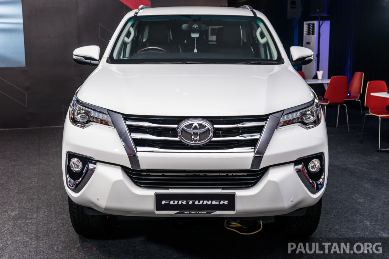 India-bound 2016 Toyota Fortuner front launched in Malaysia