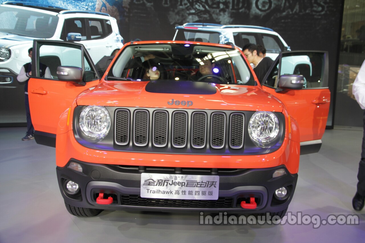 Jeep Renegade Trailhawk front at Auto China 2016