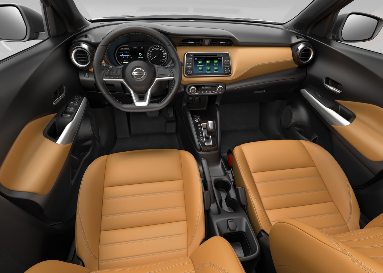 Interior of the Nissan Kicks compact SUV revealed