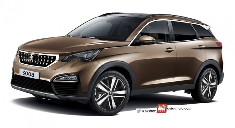 ziekte Terugbetaling Geneeskunde 2016 Peugeot 3008 rendered, to be unveiled on May 23