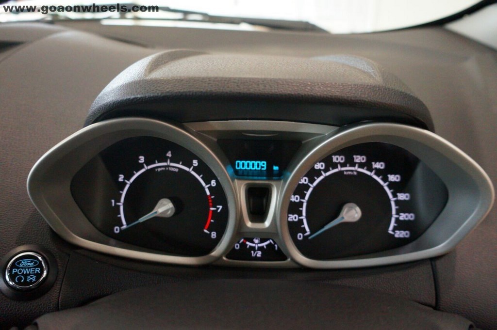 Indiaspec Ford EcoSport Black Edition instrument cluster images