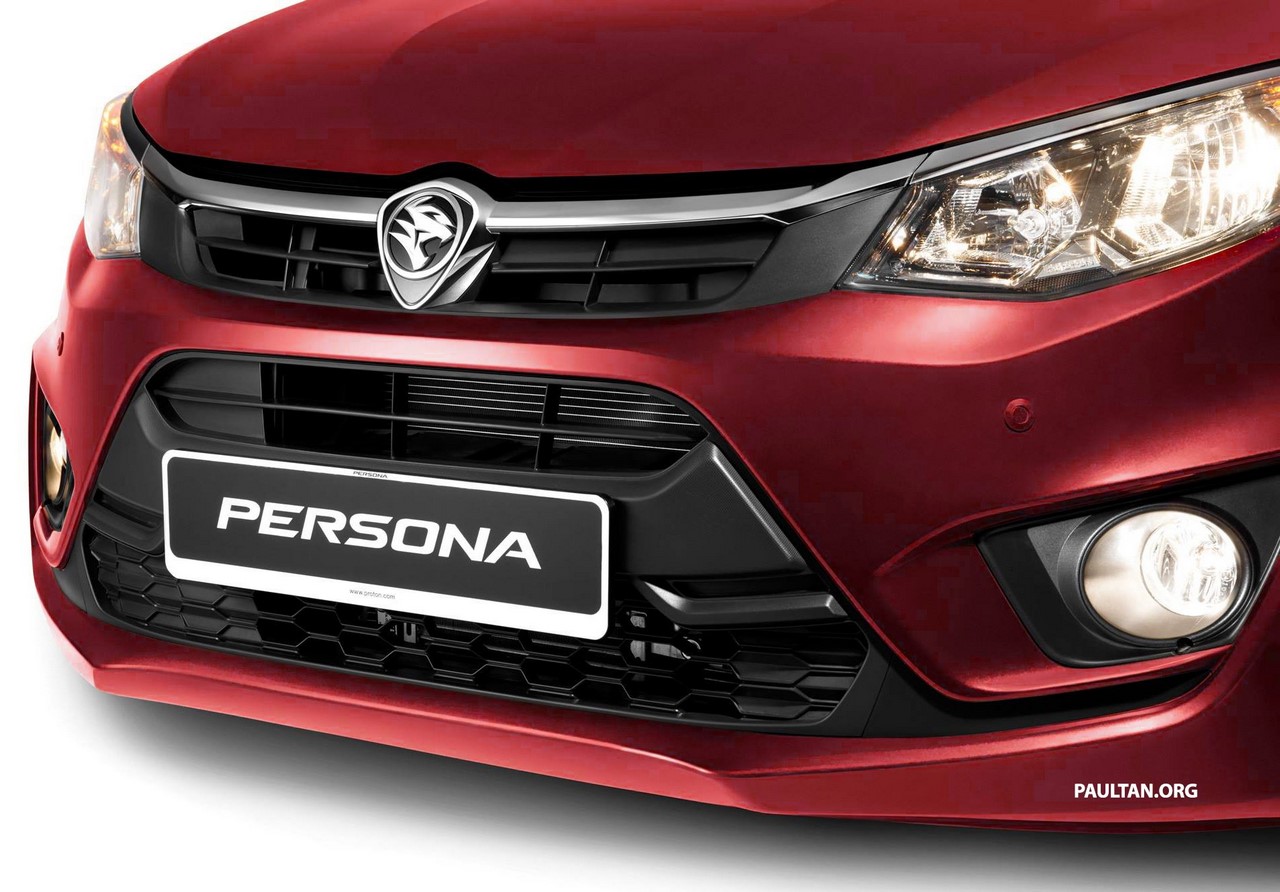 2016 Proton Persona red front fascia