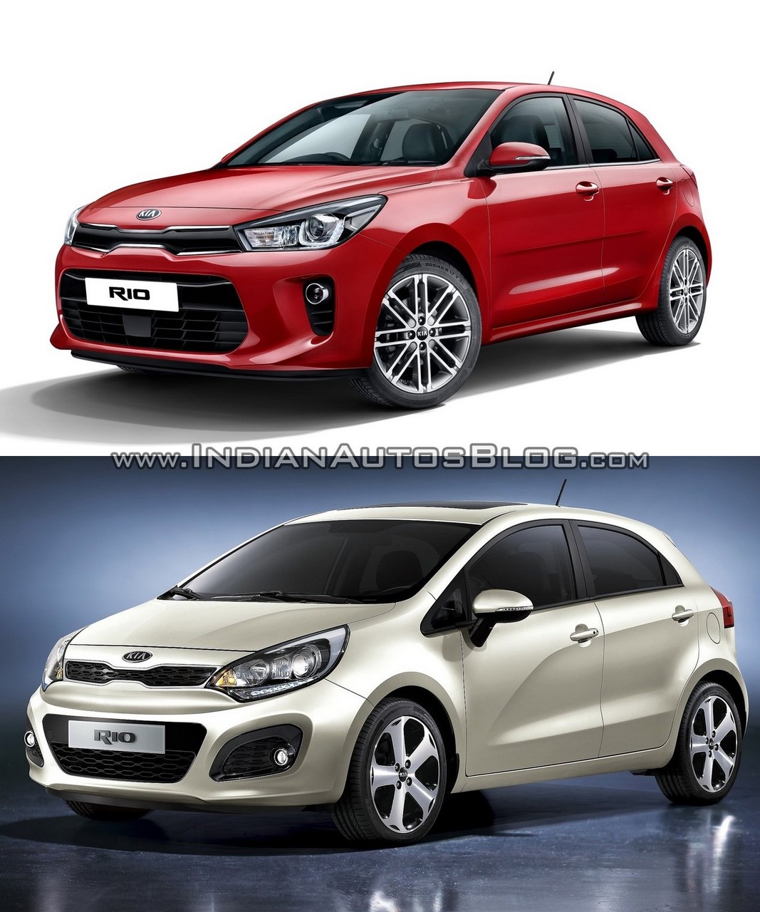 17 Kia Rio Vs Outgoing Model Old Vs New