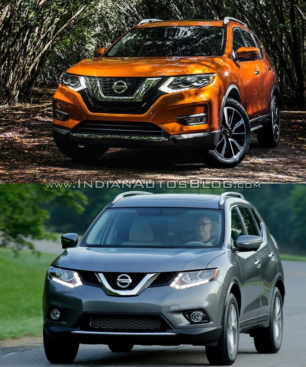 2017 Nissan Rogue (facelift) vs. 2014 Nissan Rogue - Image 