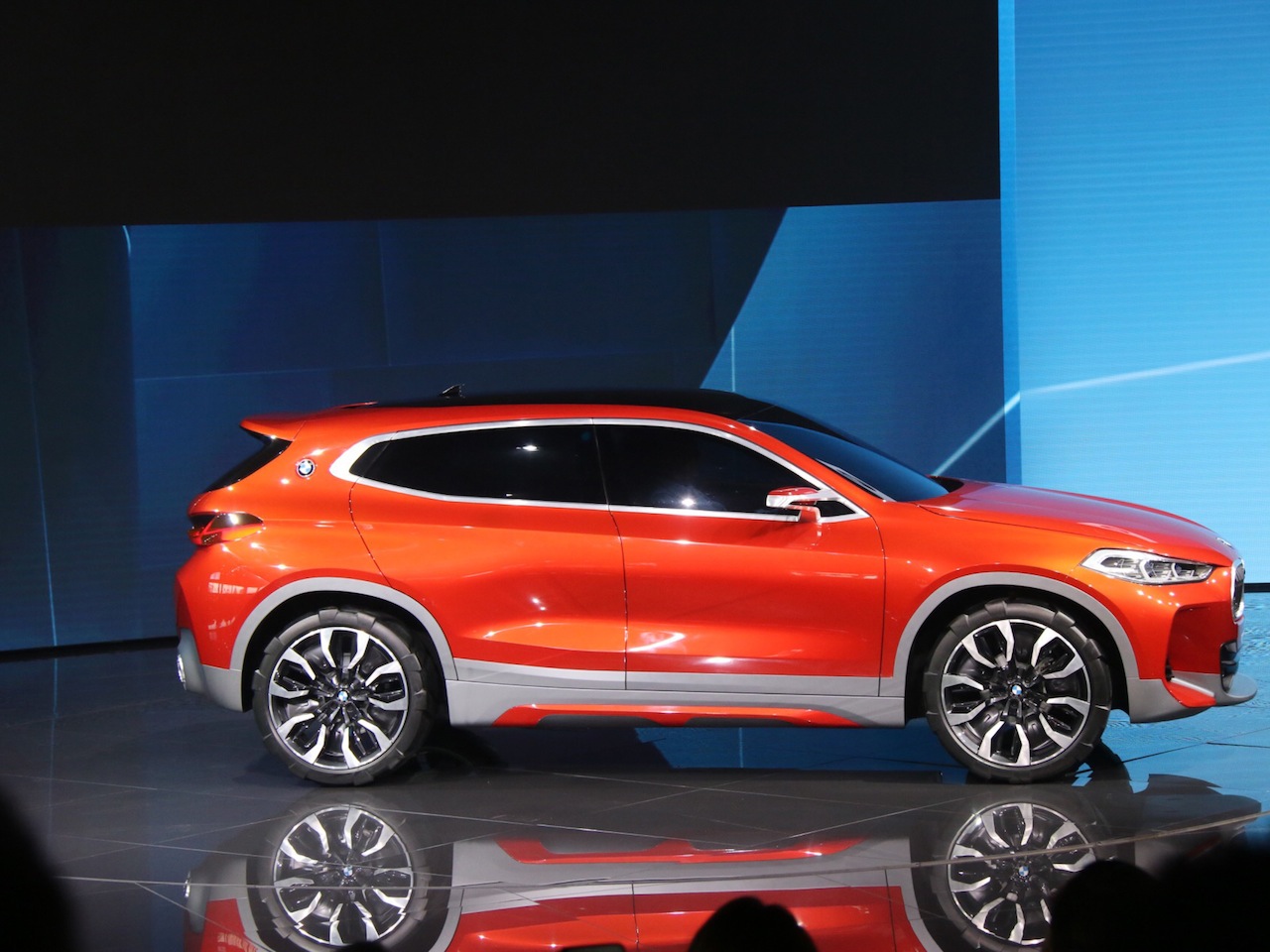 BMW X2 concept side at 2016 Paris Motor Show