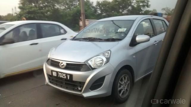 Perodua Axia spied in Mumbai undisguised