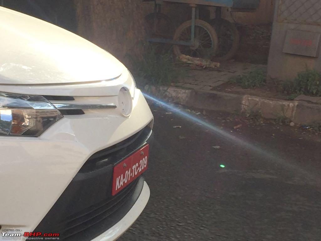 Toyota Vios front spied testing in Bengaluru yet again