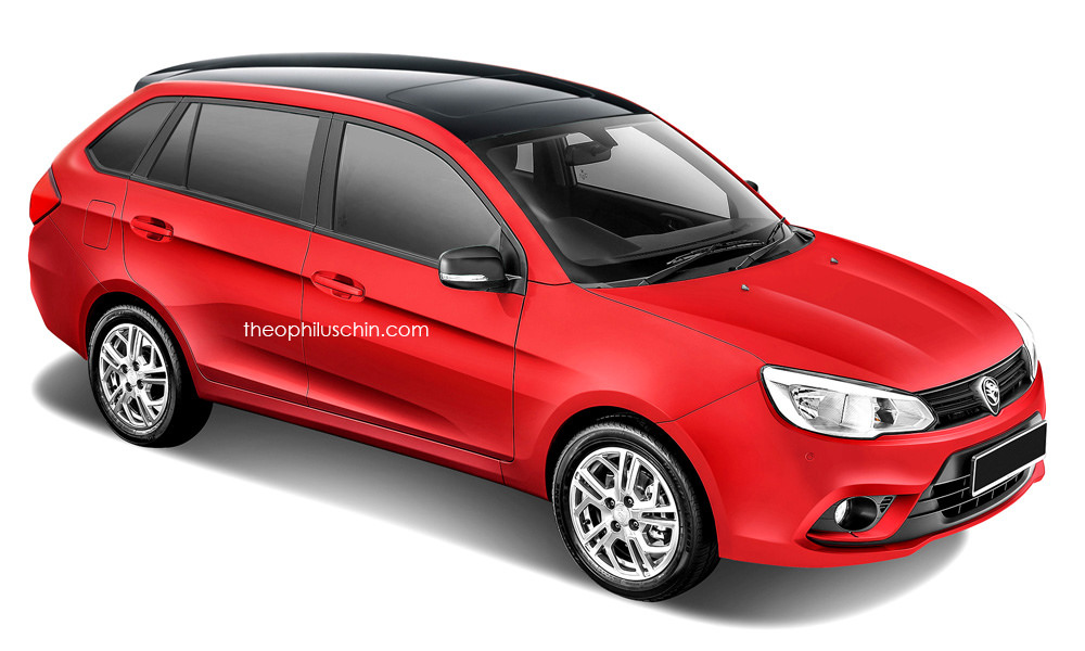 Proton Saga Aeroback Rendering