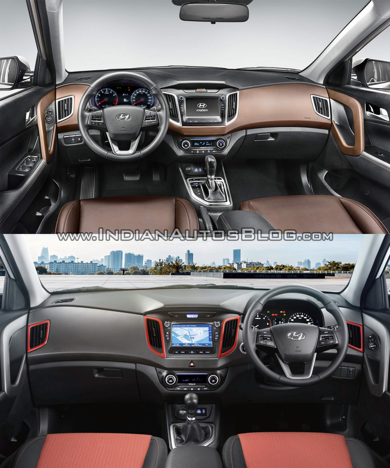 2017 Hyundai Creta vs. 2015 Hyundai Creta interior comparo