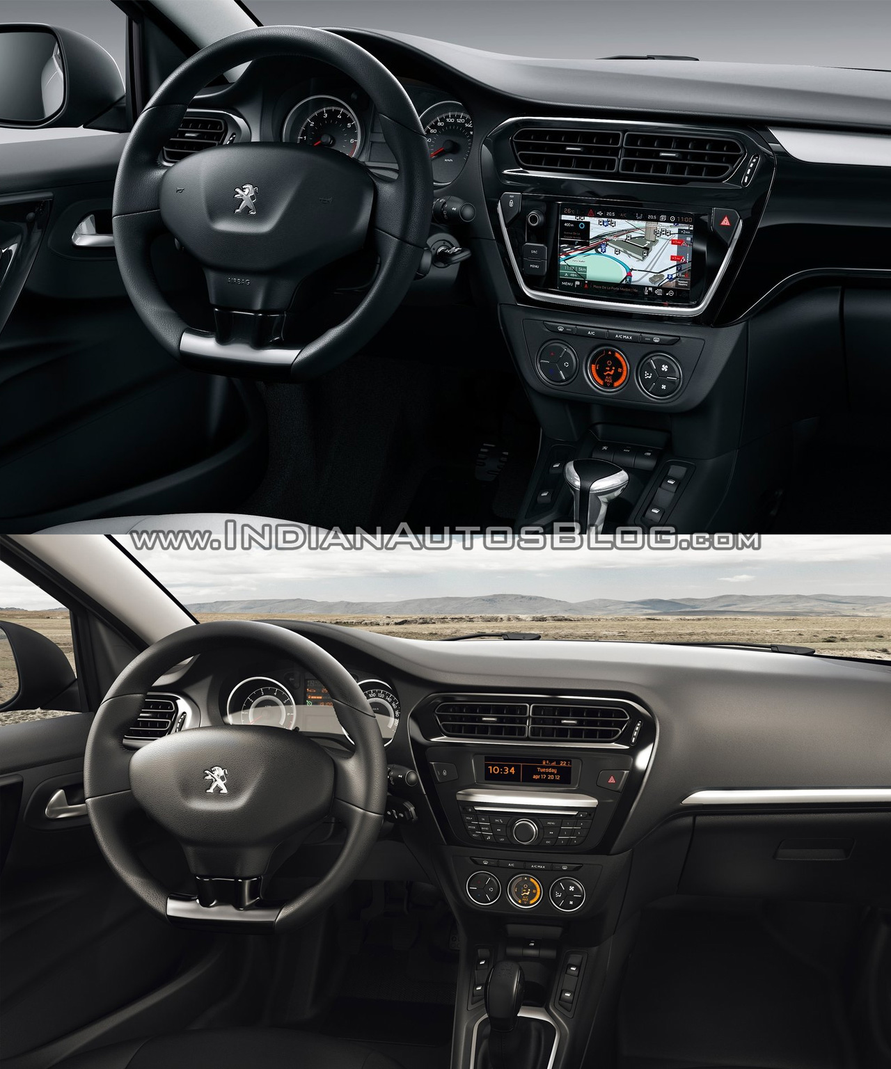 2017 Peugeot 301 vs. 2013 Peugeot 301 interior