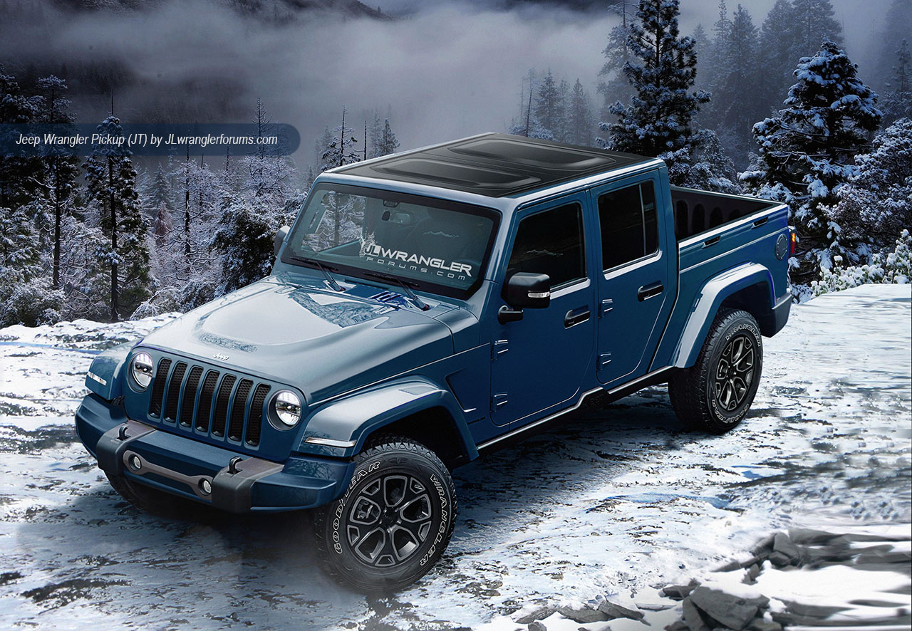 18 Jeep Wranger Jeep Wrangler Pickup Rendered