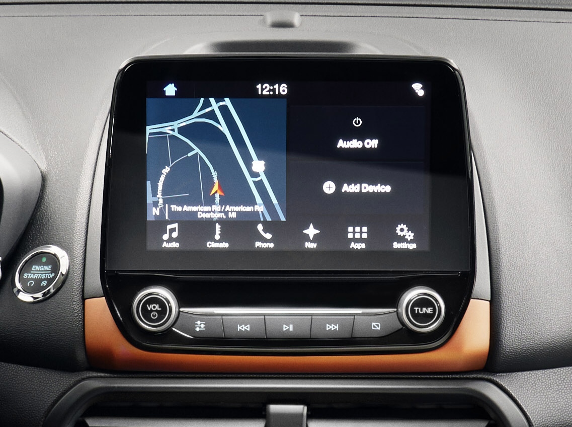 Ford EcoSport SYNC 3 infotainment system