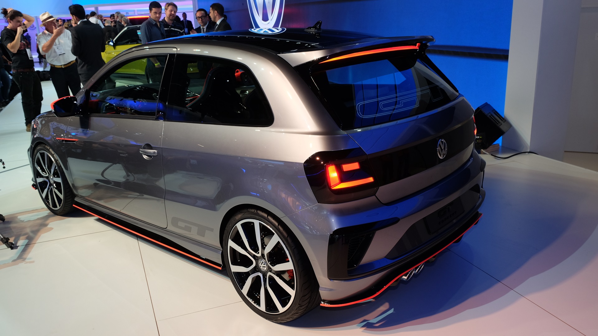 VW Gol GT Concept rear three quarter unveiled Brazil