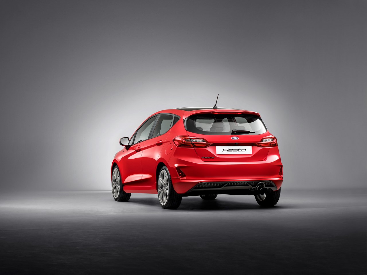 2017 Ford Fiesta Rear Three Quarters Studio Image