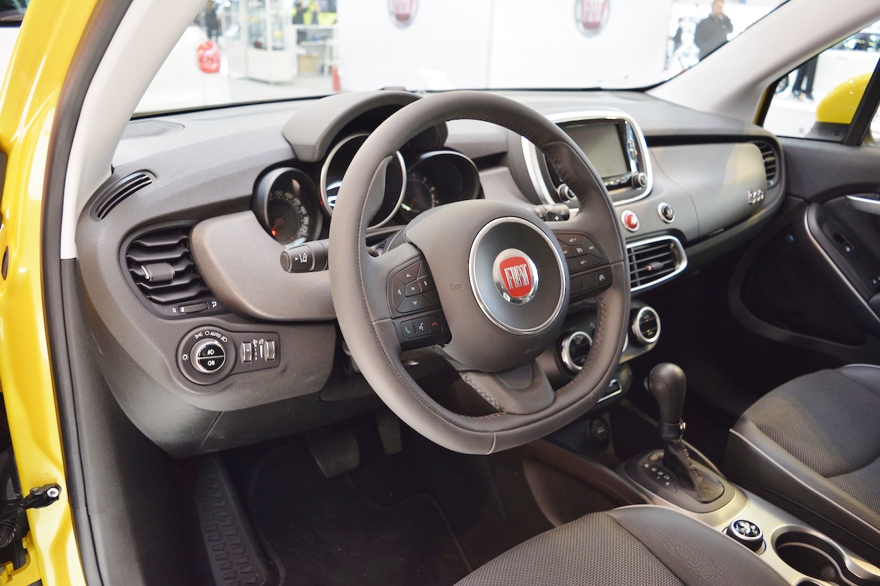 Fiat 500X interior at 2016 Bologna Motor Show