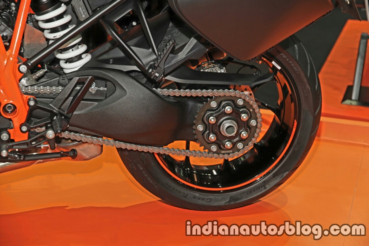 KTM 1290 Super Duke GT rear wheel at Thai Motor Show