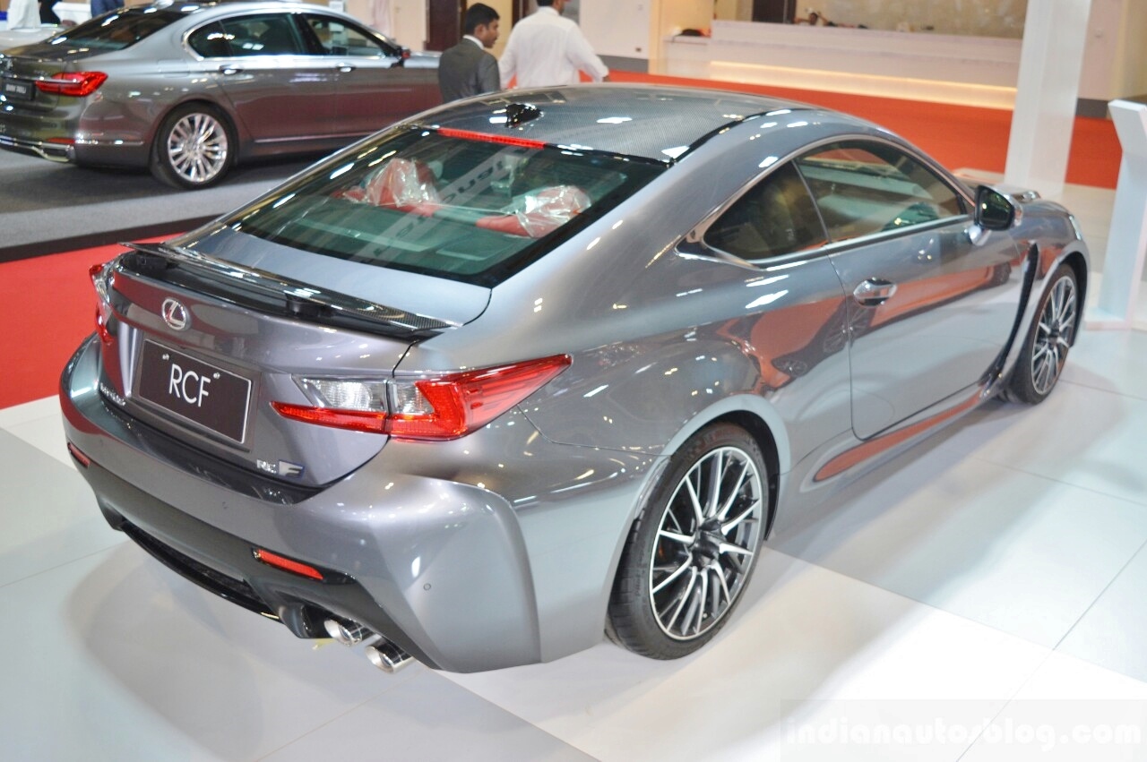Lexus RC F rear three quarters