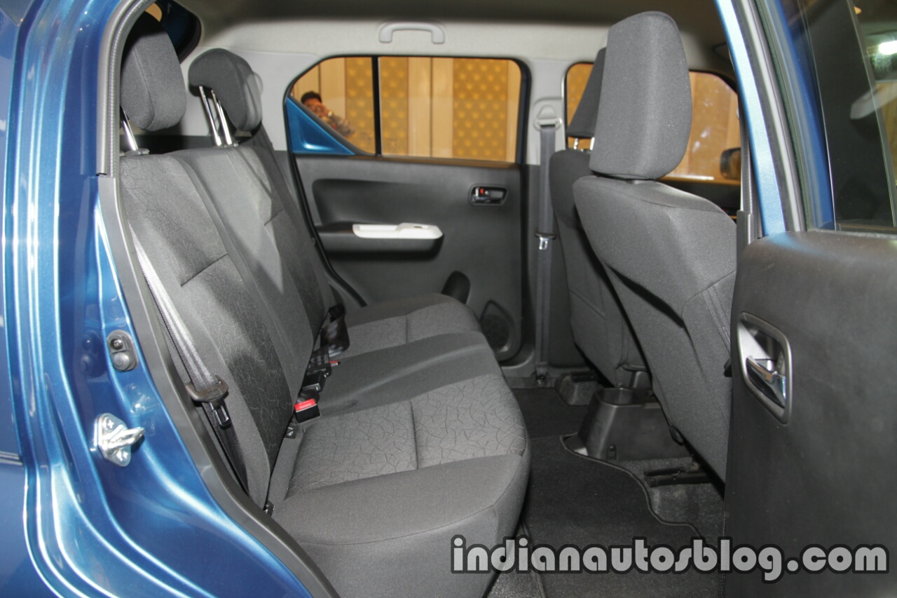 Maruti Ignis rear seat unveiled