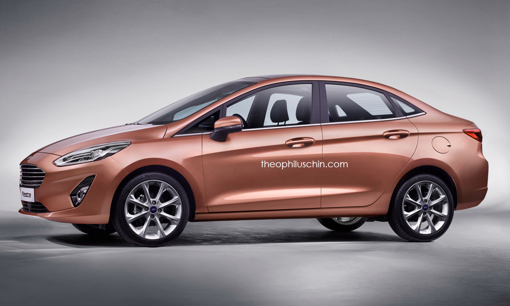 Next gen Ford Fiesta sedan Rendering