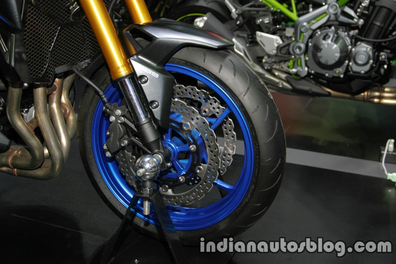 New Kawasaki Z900 front wheel at Thai Motor Expo