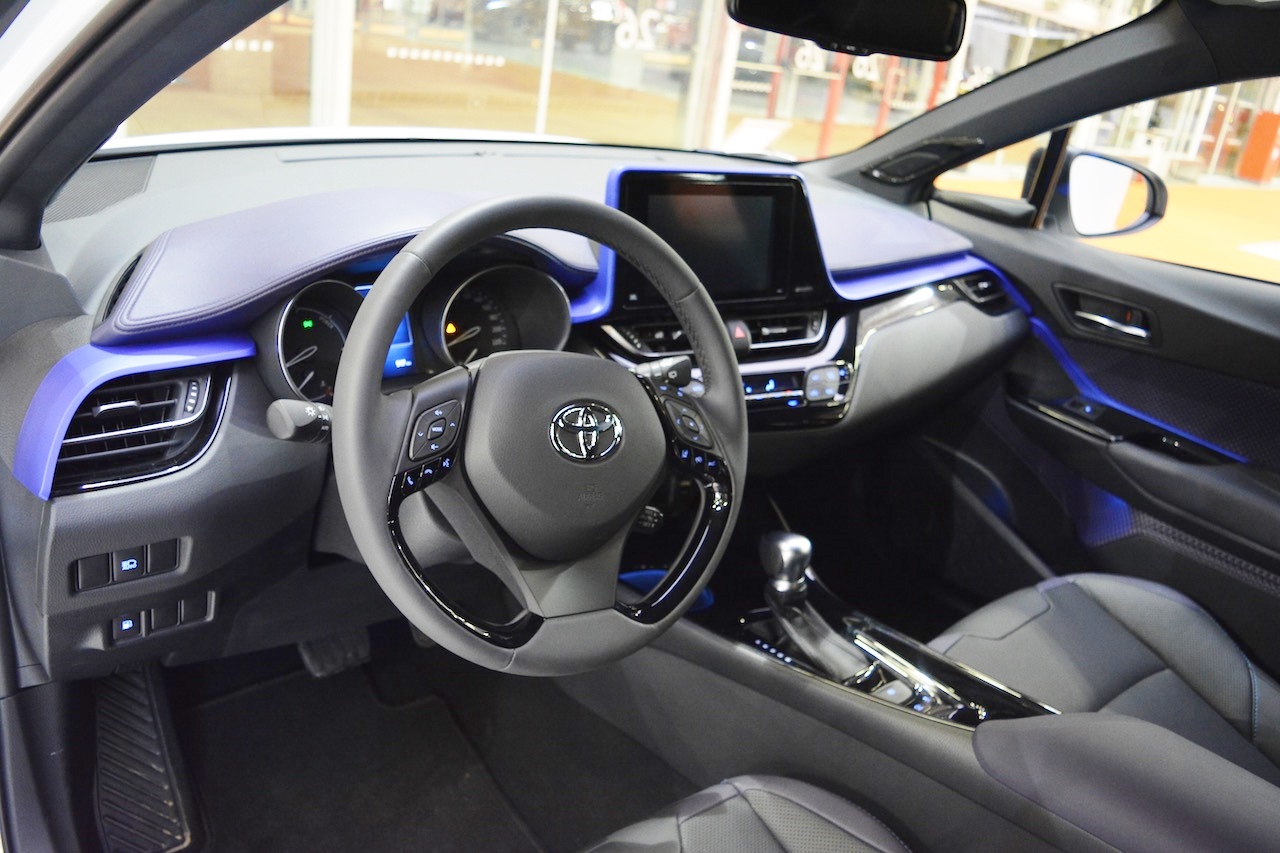 Toyota C-HR interior at 2016 Bologna Motor Show