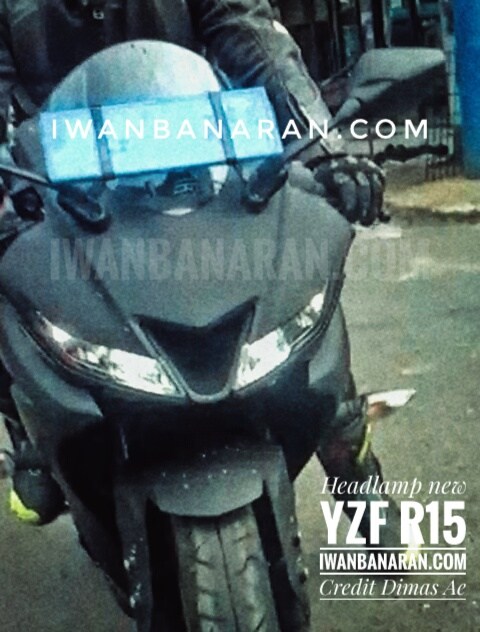 Yamaha R15 v3.0 spy shot LED headlamps