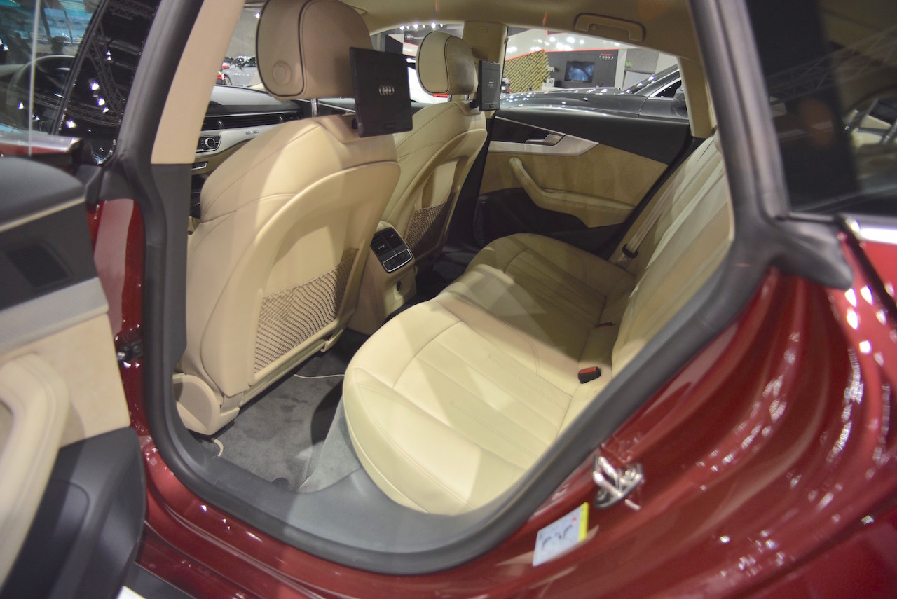 2017 Audi A5 Sportback rear seats at 2017 Vienna Auto Show