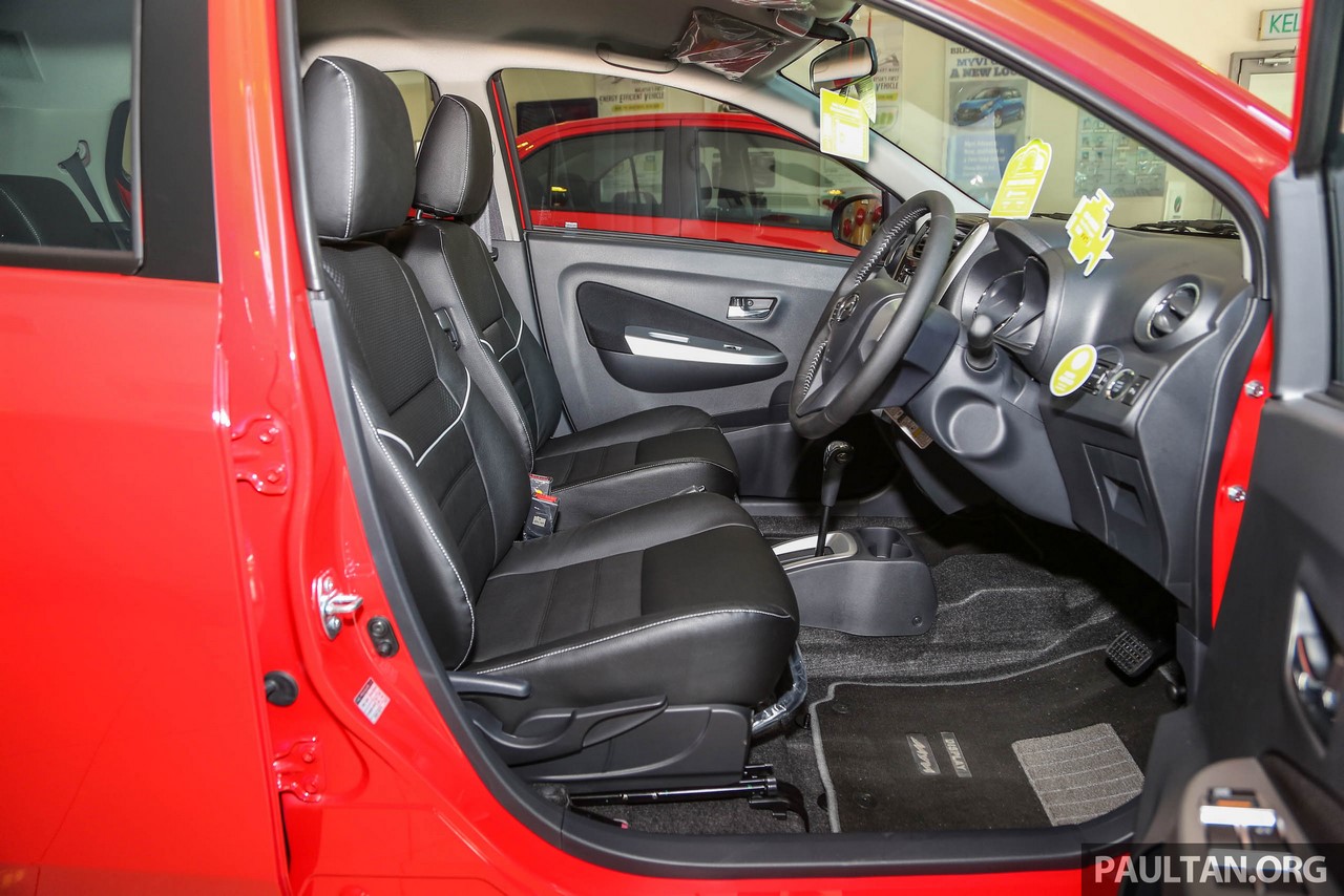 2017 Perodua Axia (facelift) front seats