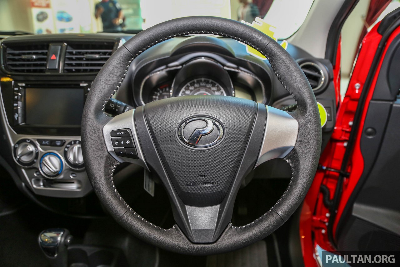 2017 Perodua Axia (facelift) steering wheel