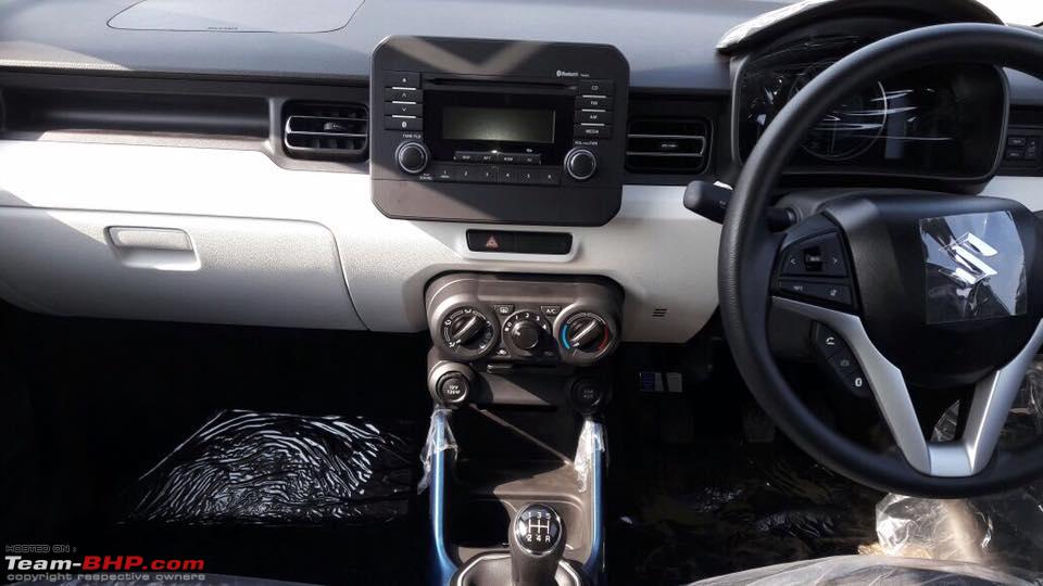 Maruti Ignis interior at NEXA dealer stockyard