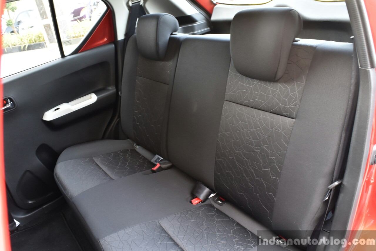 Maruti Ignis rear seat First Drive Review