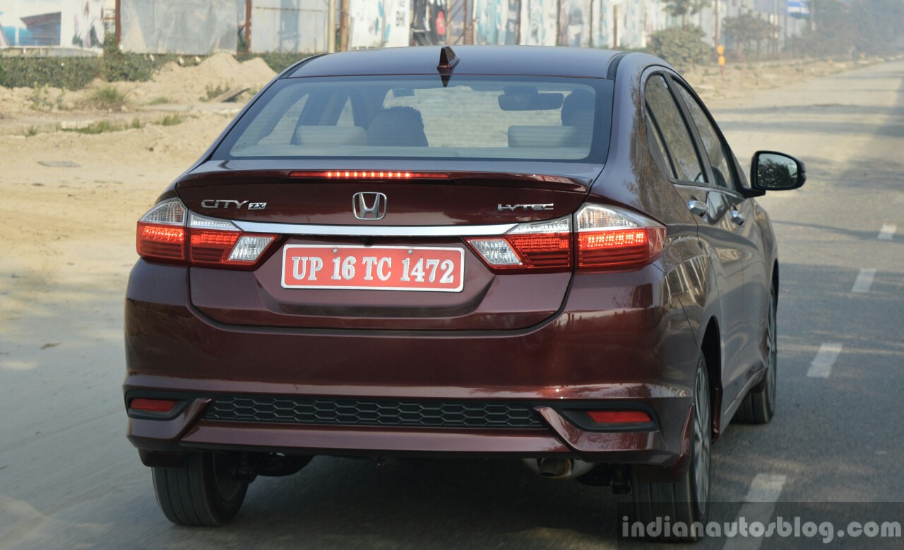 2017 Honda City ZX (facelift) brake light First Drive Review