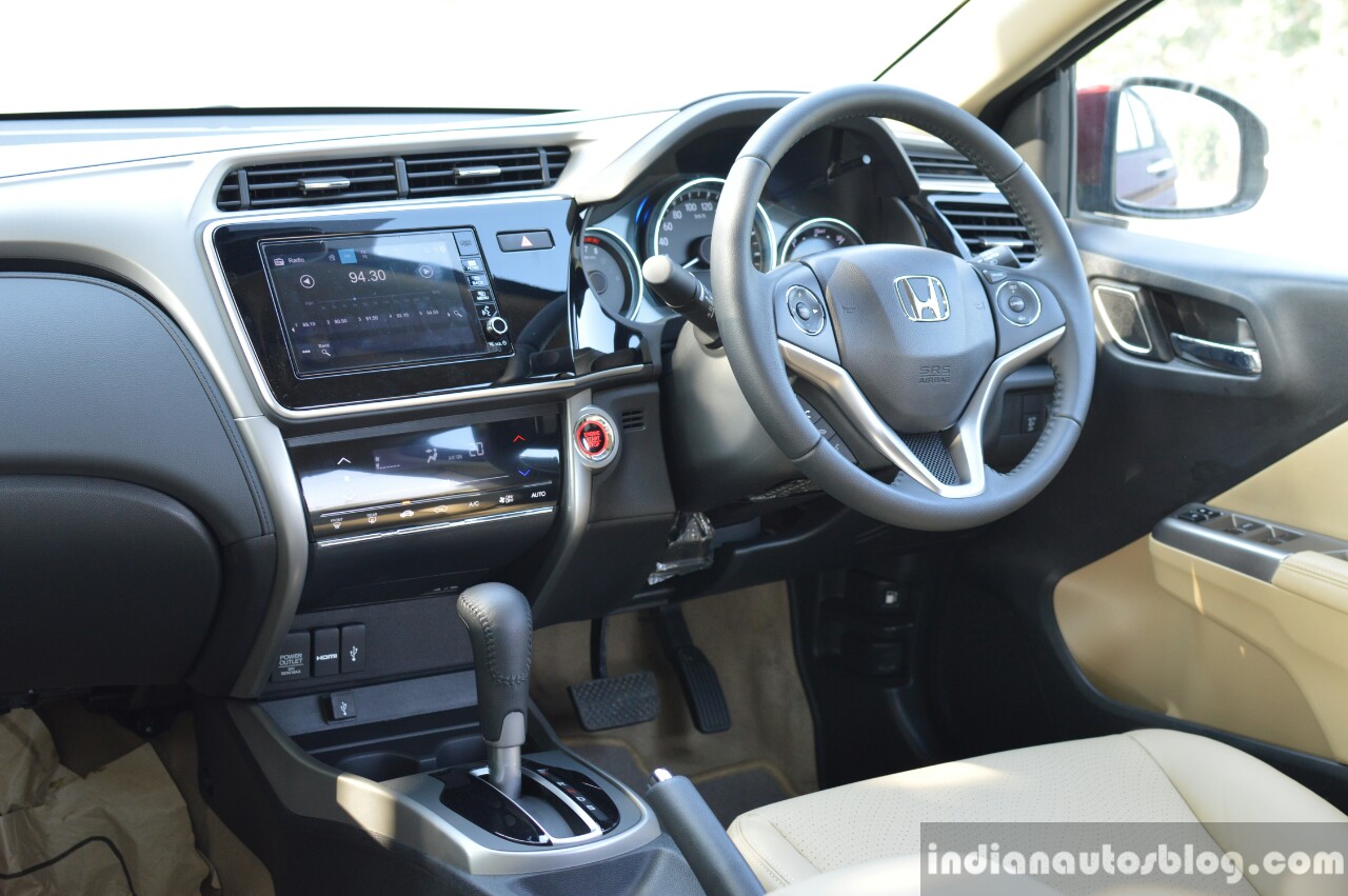 2017 Honda City ZX (facelift) interior First Drive Review